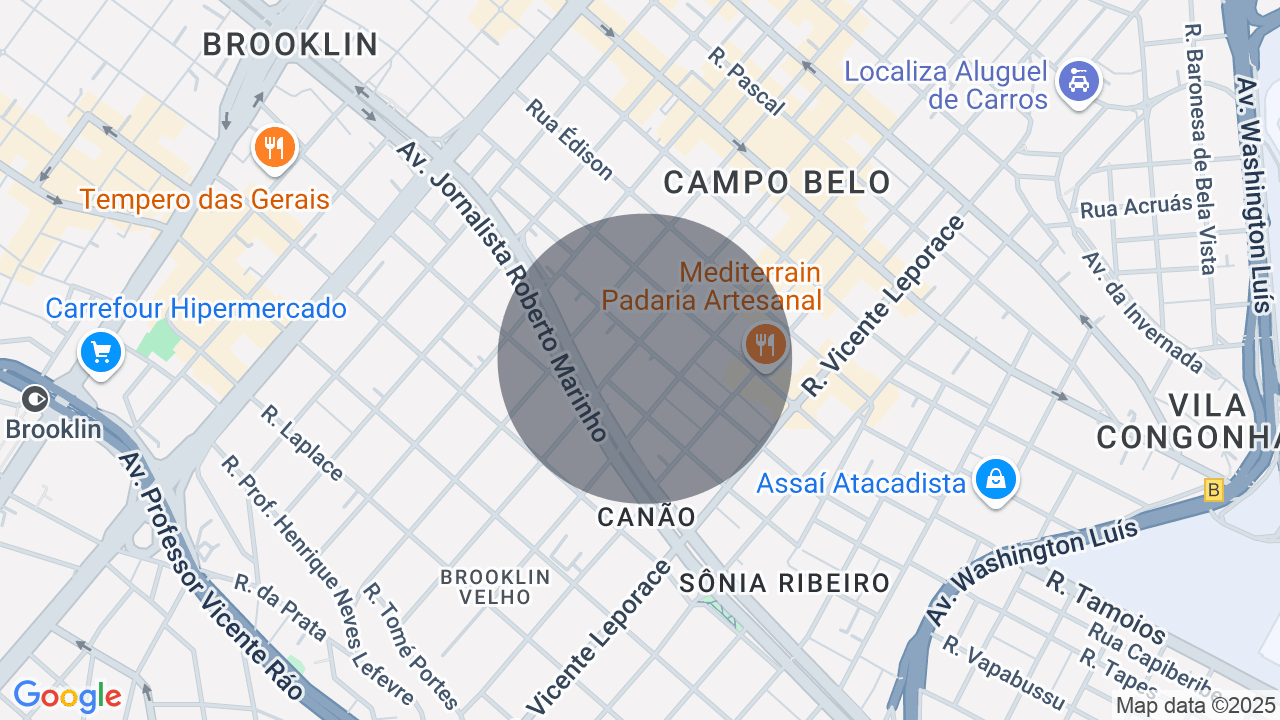 Mapa da localização — Campo Belo, São Paulo