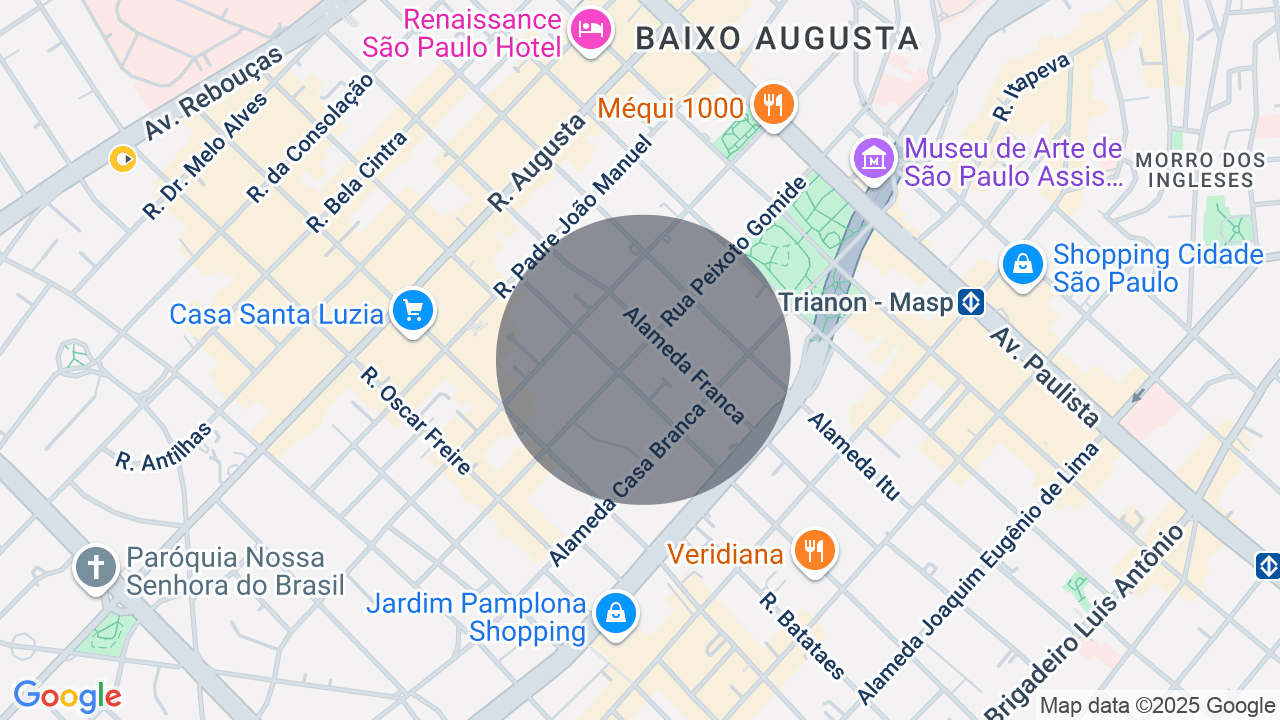 Mapa da localização — Jardim Paulista, São Paulo