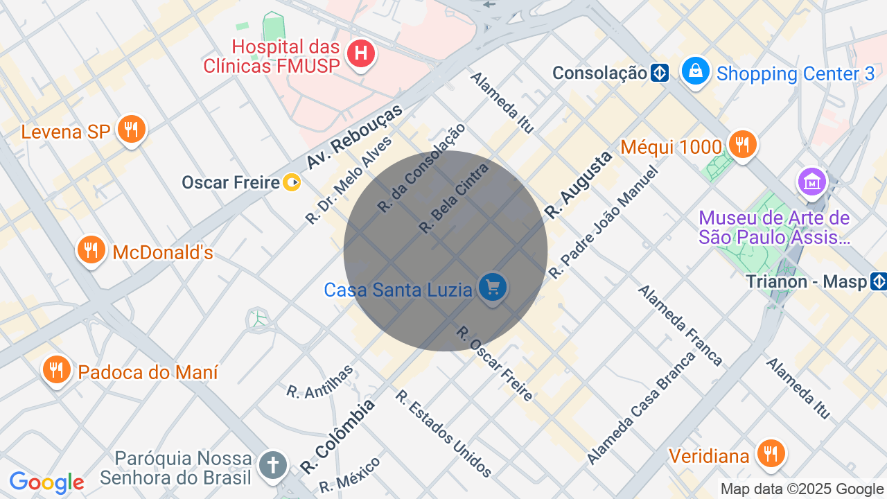Mapa da localização — Jardim Paulista, São Paulo