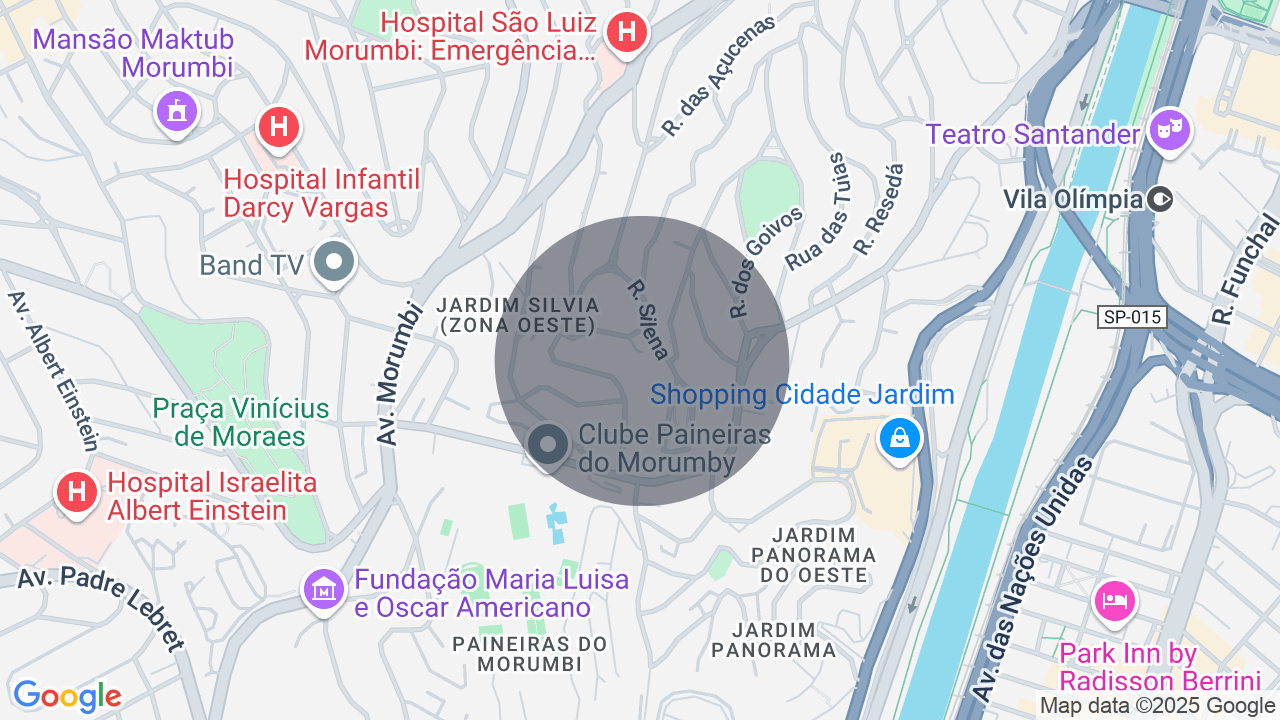 Mapa da localização — Cidade Jardim, São Paulo