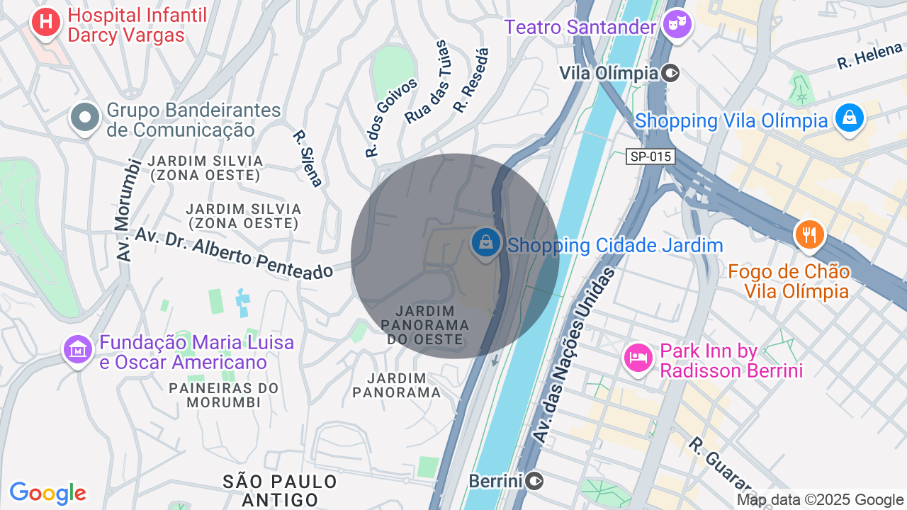 Mapa da localização — Cidade Jardim, São Paulo