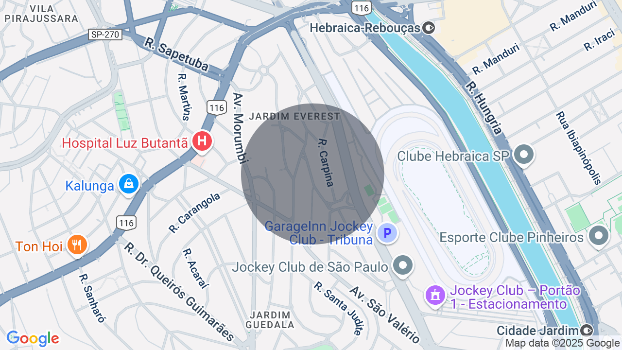 Mapa da localização — Jardim Everest, São Paulo