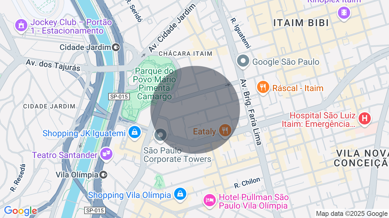 Mapa da localização — Itaim Bibi, São Paulo