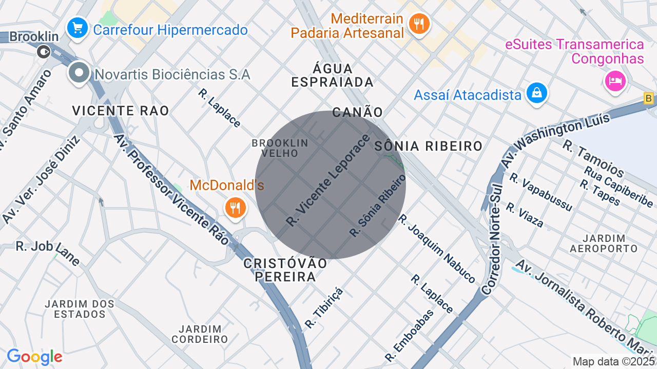 Mapa da localização — Campo Belo, São Paulo