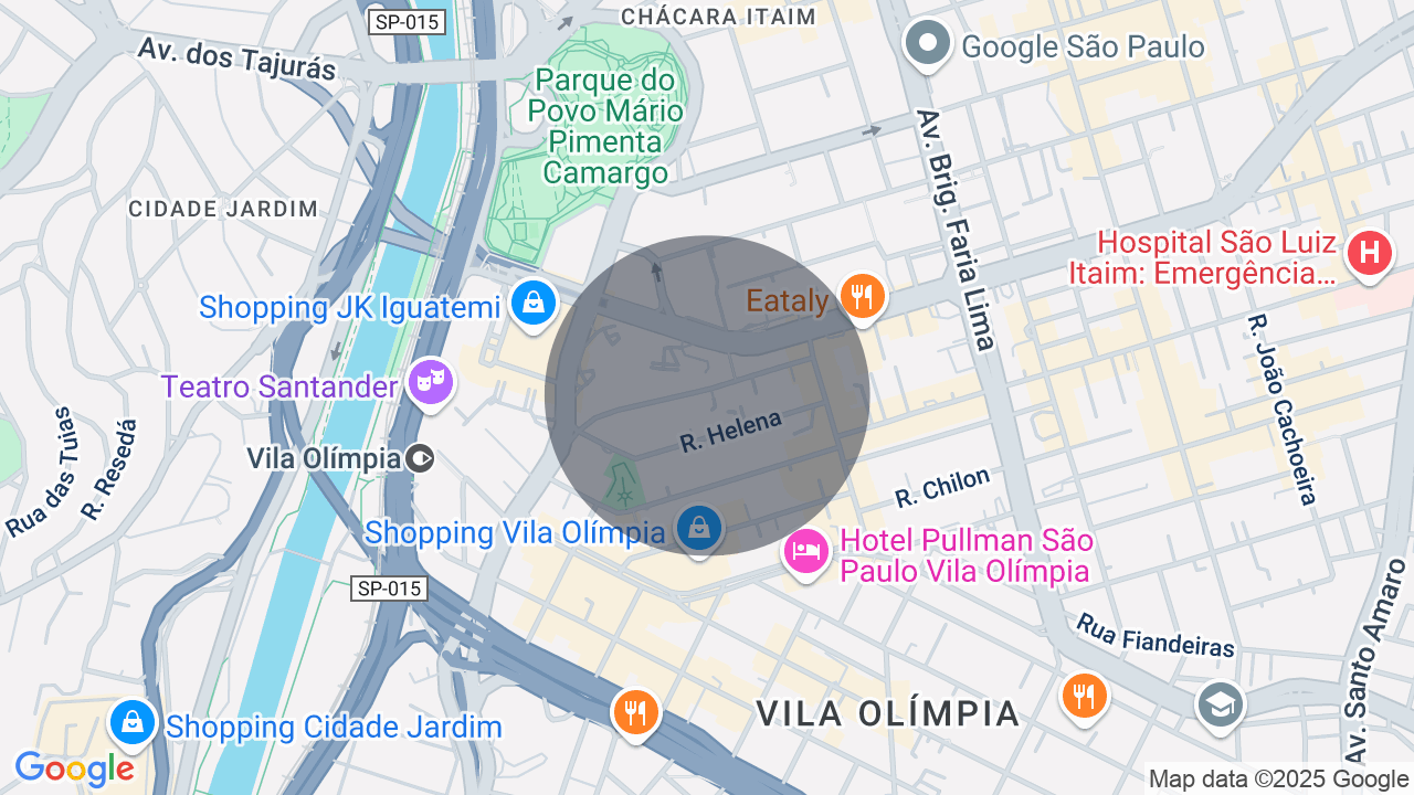 Mapa da localização — Vila Olímpia, São Paulo