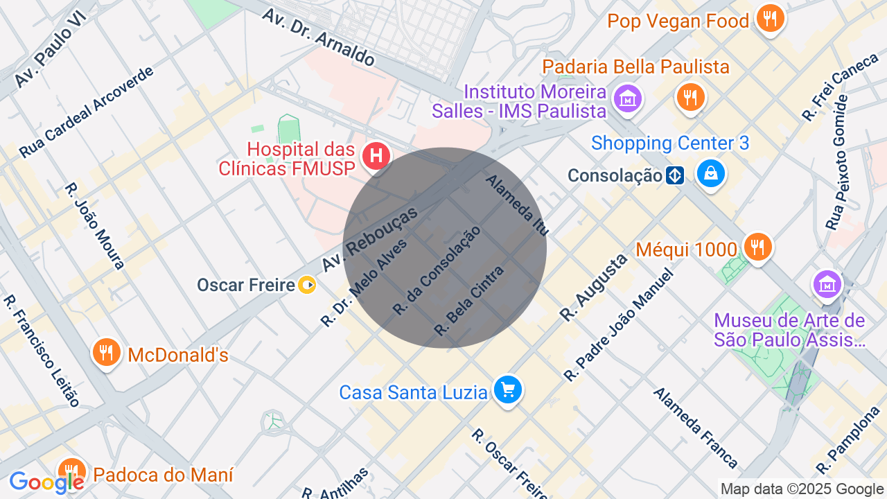 Mapa da localização — Cerqueira César, São Paulo