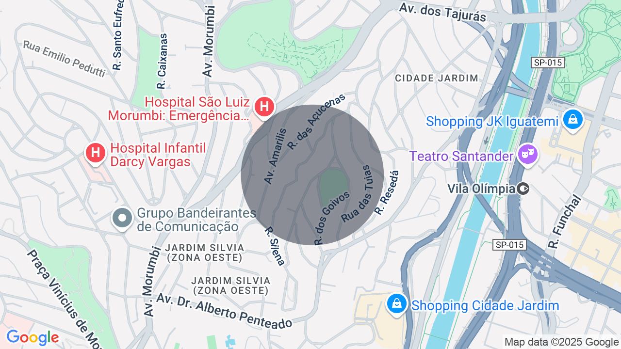 Mapa da localização — Cidade Jardim, São Paulo