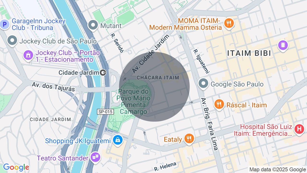 Mapa da localização — Itaim Bibi, São Paulo