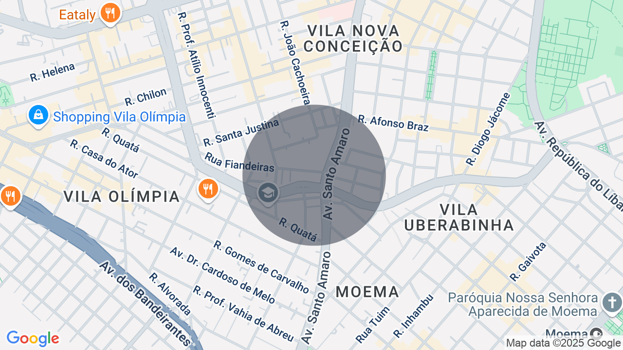 Mapa da localização — Vila Olímpia, São Paulo