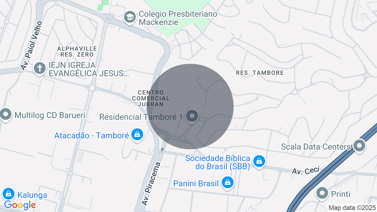 Mapa da localização — Residencial Tamboré, Barueri