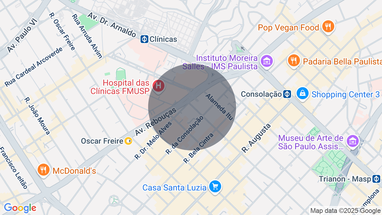 Mapa da localização — Jardim Paulista, São Paulo
