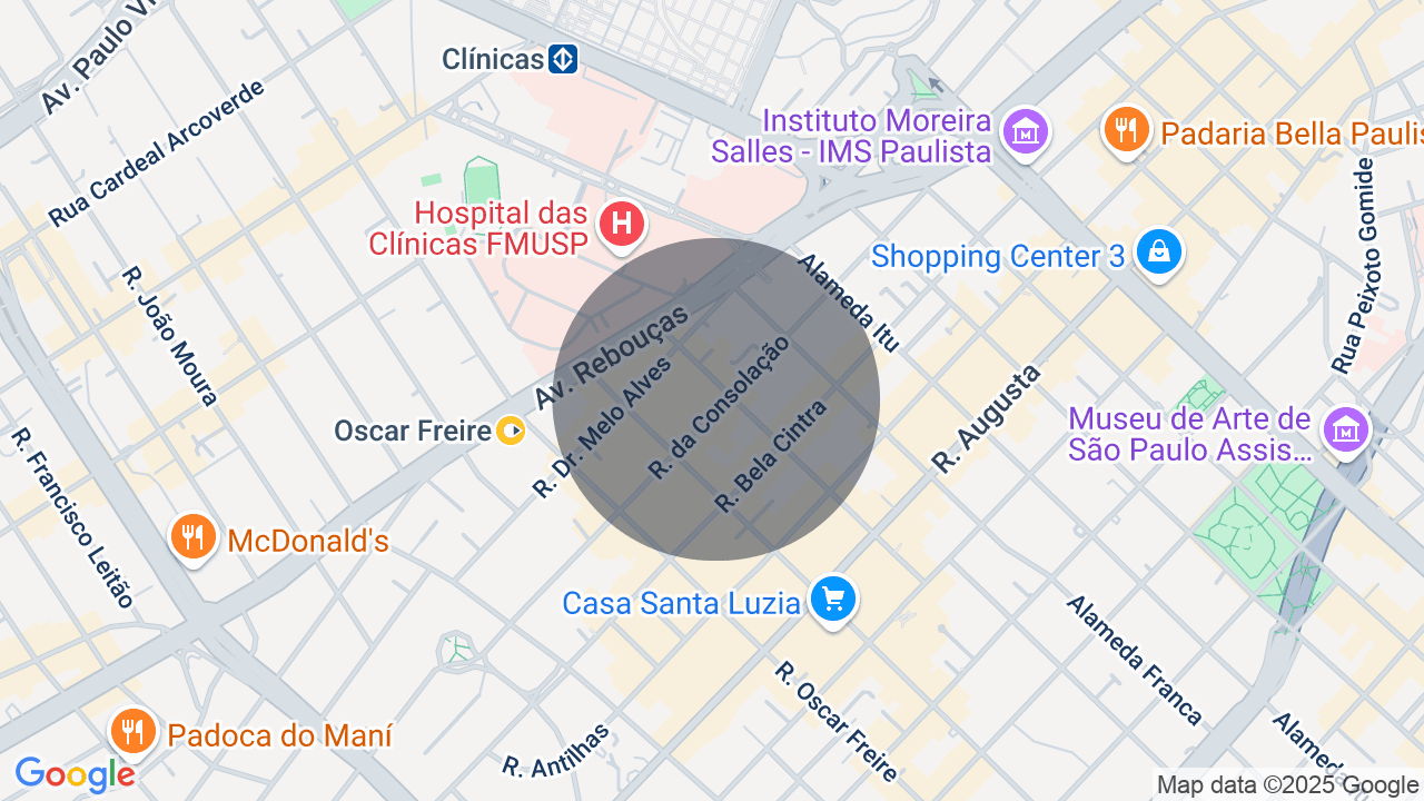 Mapa da localização — Cerqueira César, São Paulo