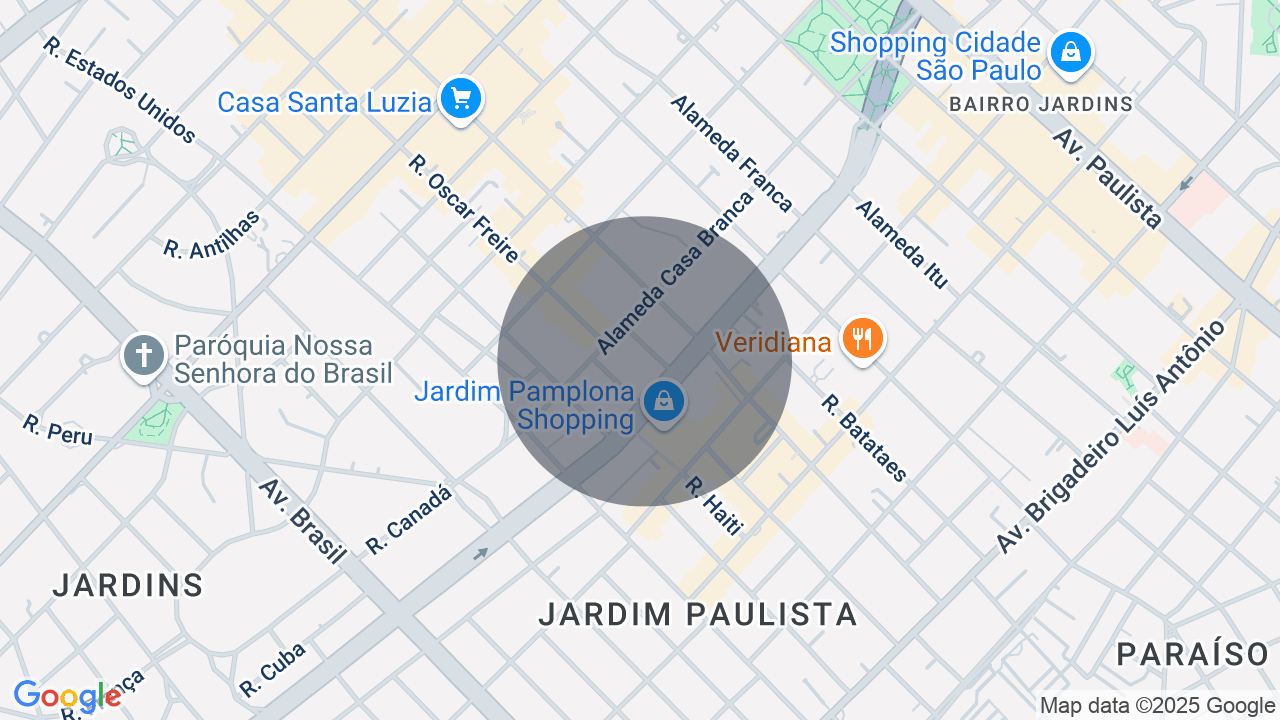 Mapa da localização — Jardim Paulista, São Paulo