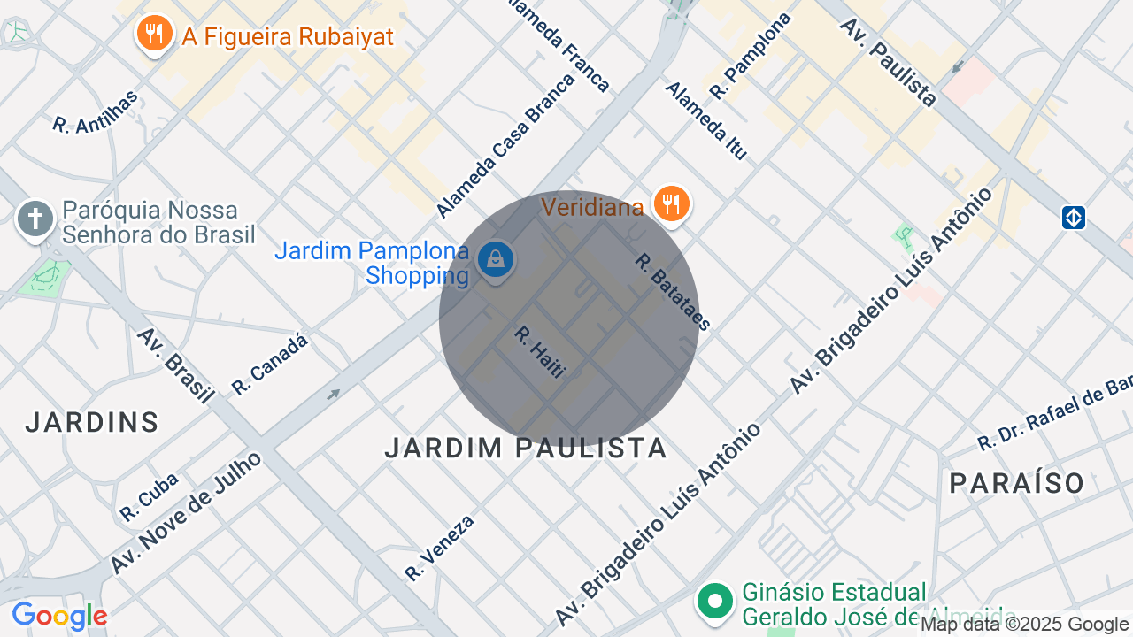 Mapa da localização — Jardim Paulista, São Paulo