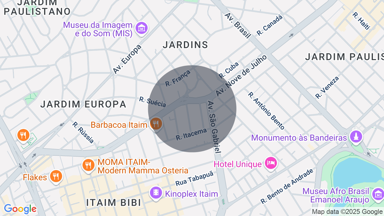 Mapa da localização — Jardim Paulista, São Paulo