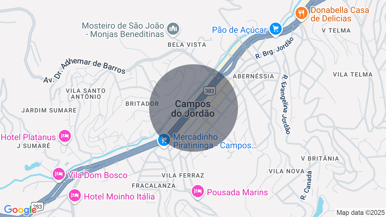 Mapa da localização — Jd Miraflores, Campos do Jordão