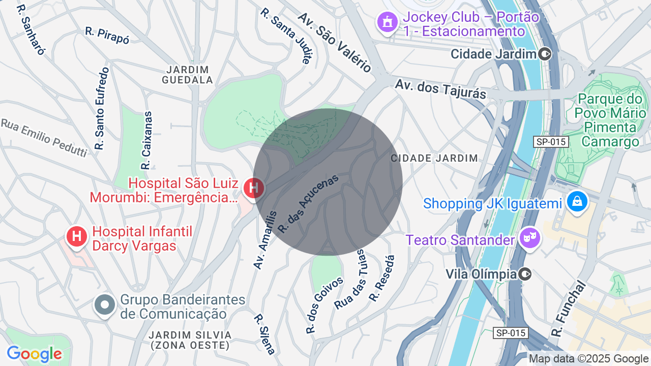 Mapa da localização — Cidade Jardim, São Paulo
