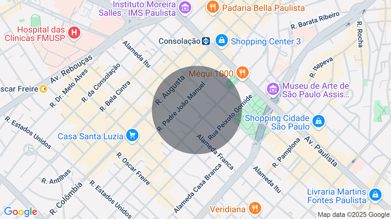 Mapa da localização — Jardim Paulista, São Paulo