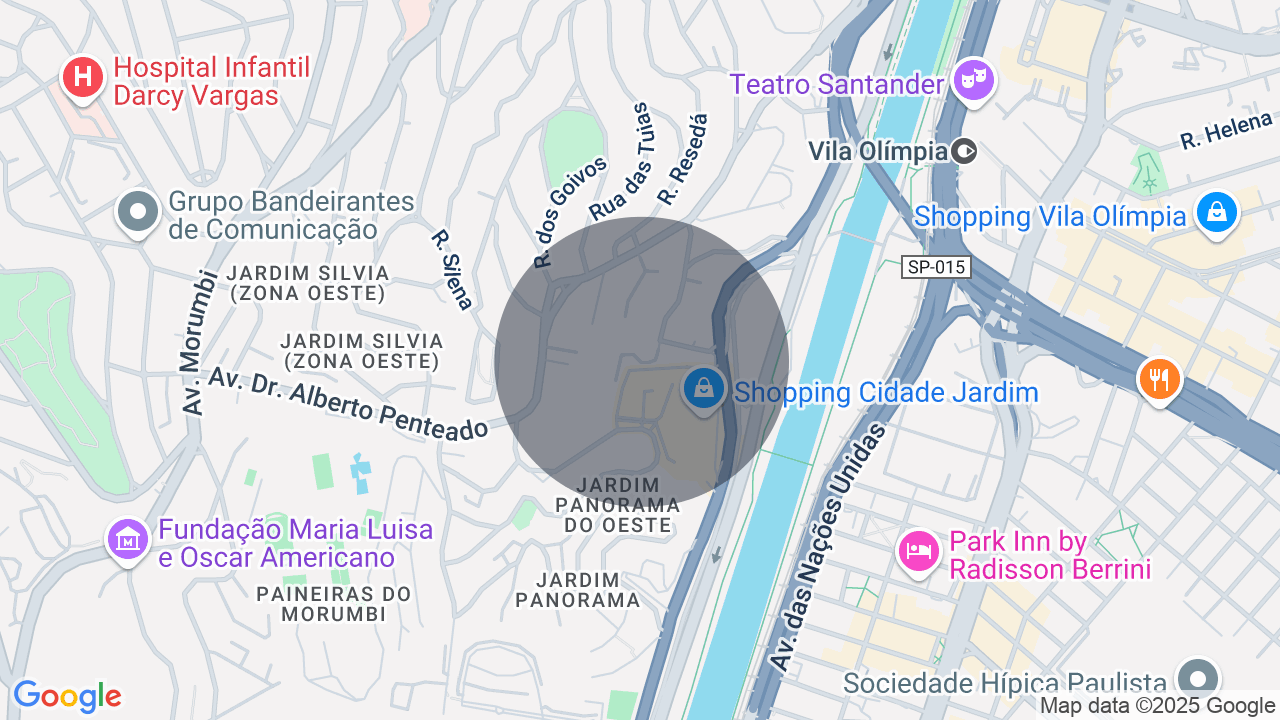 Mapa da localização — Cidade Jardim, São Paulo