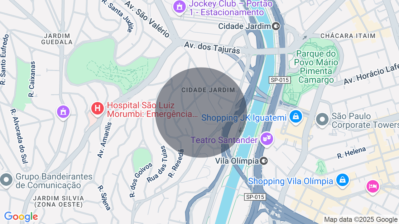 Mapa da localização — Cidade Jardim, São Paulo