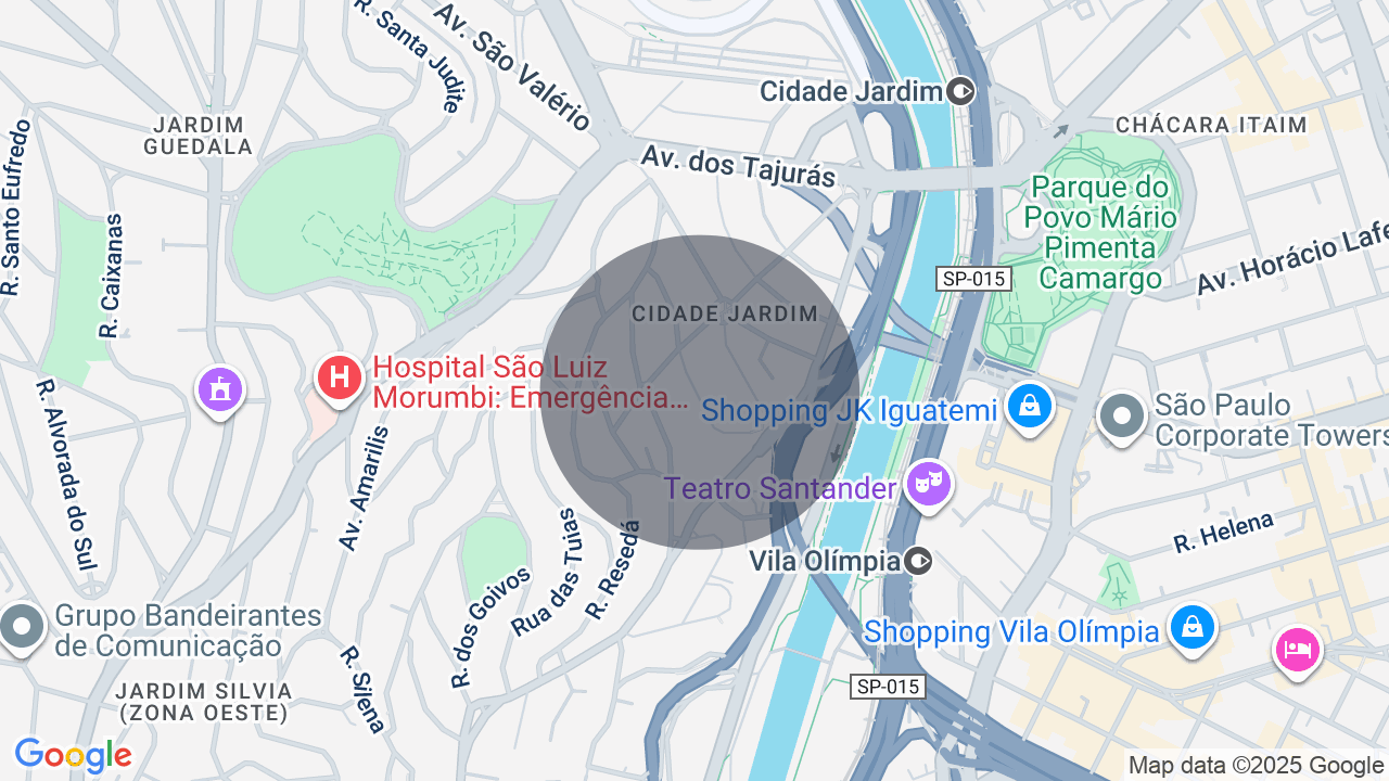 Apartamento Arbórea Itaim com vista livre para o Parque do Povo