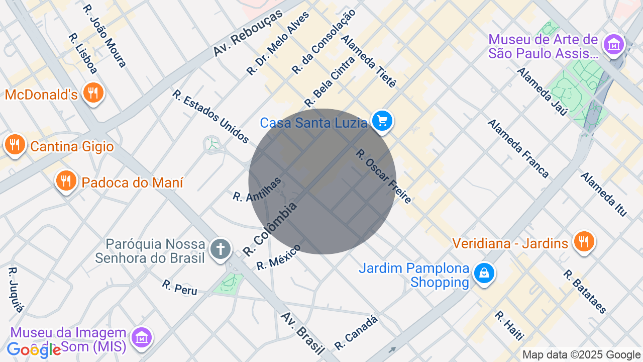 Mapa da localização — Cerqueira César, São Paulo