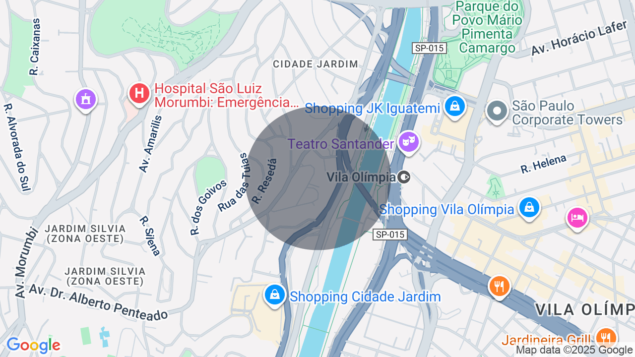 Mapa da localização — Cidade Jardim, São Paulo