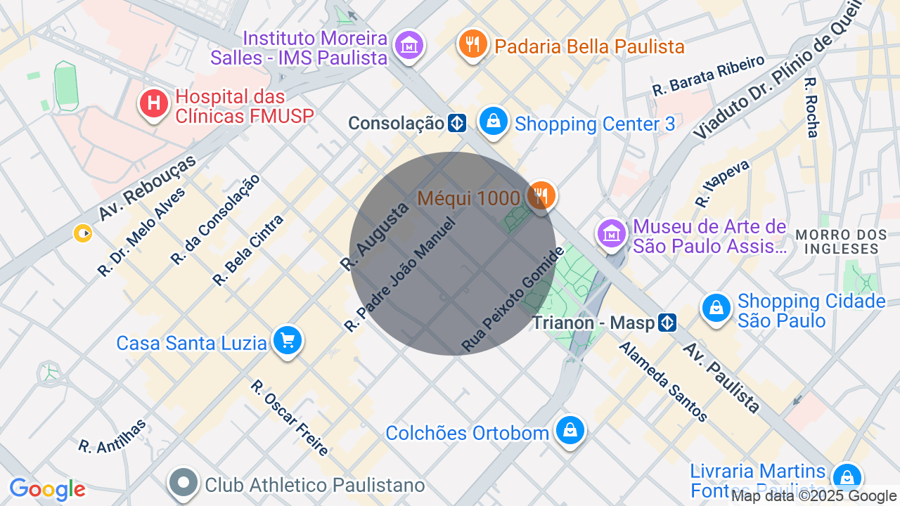 Mapa da localização — Jardim Paulista, São Paulo