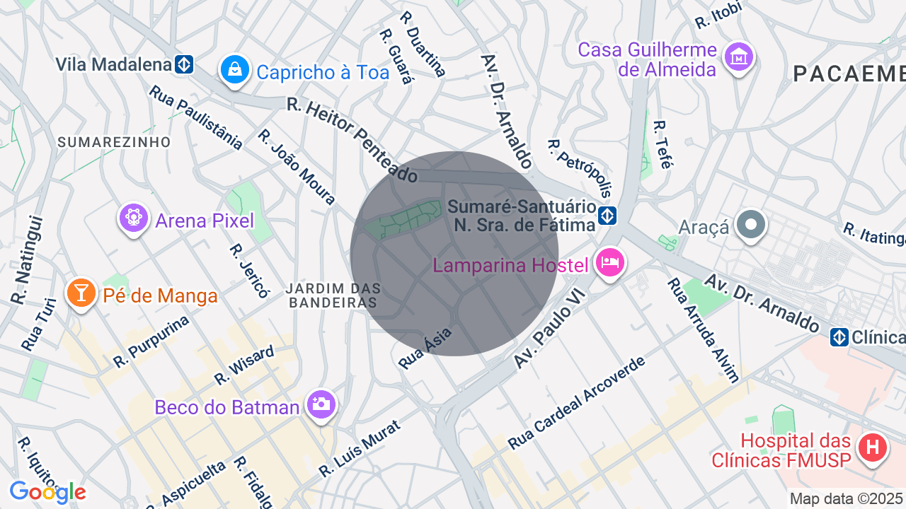 Mapa da localização — Cerqueira César, São Paulo