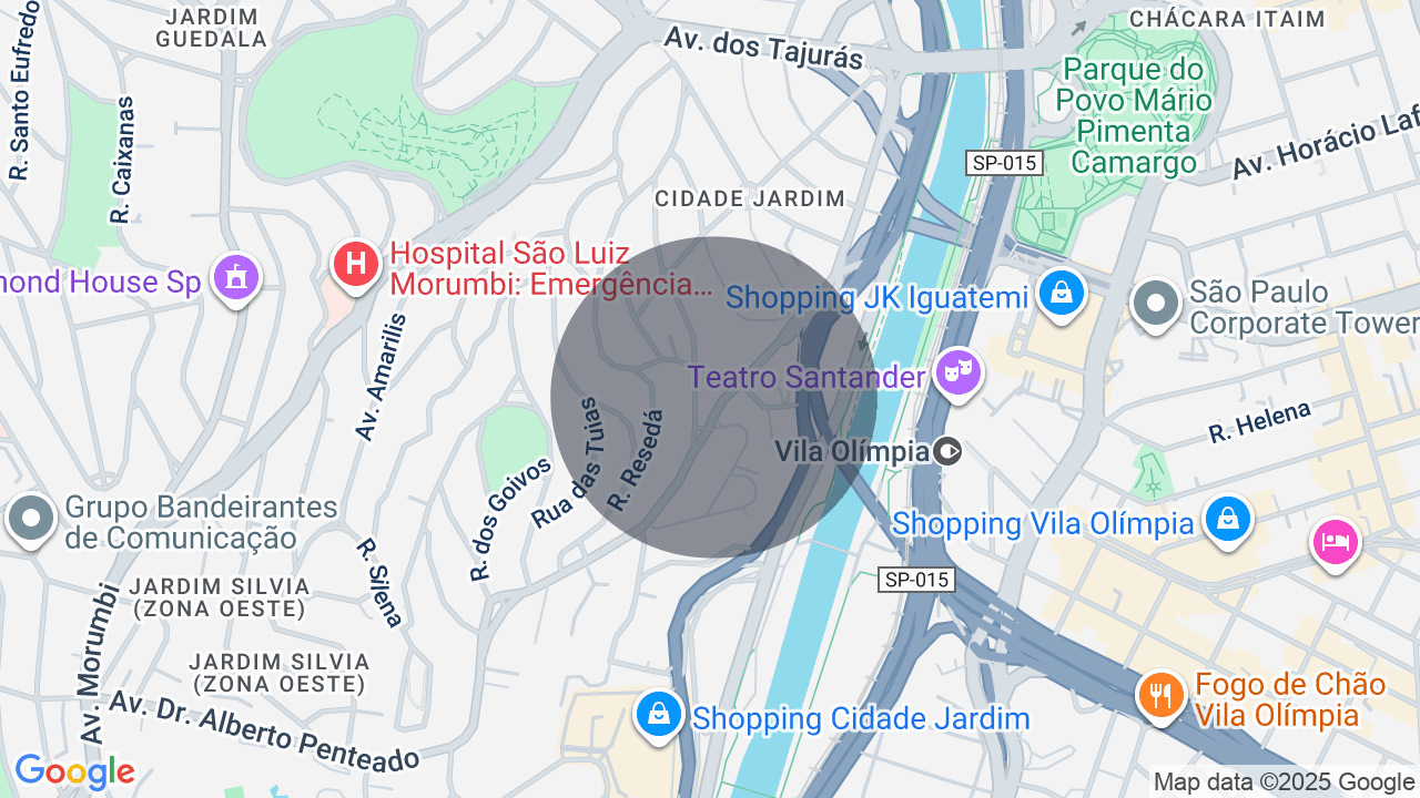 Mapa da localização — Cidade Jardim, São Paulo