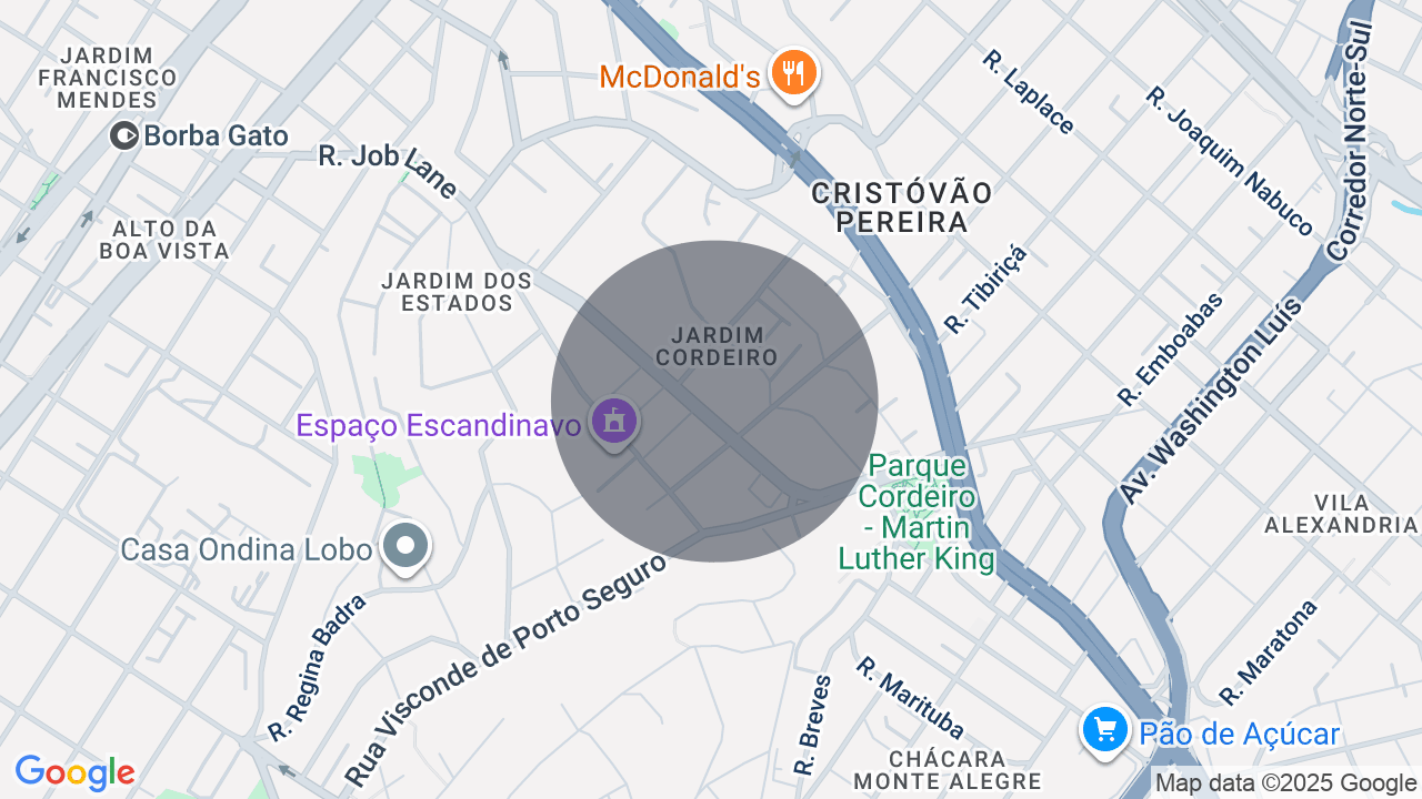 Mapa da localização — Alto da Boa Vista, São Paulo