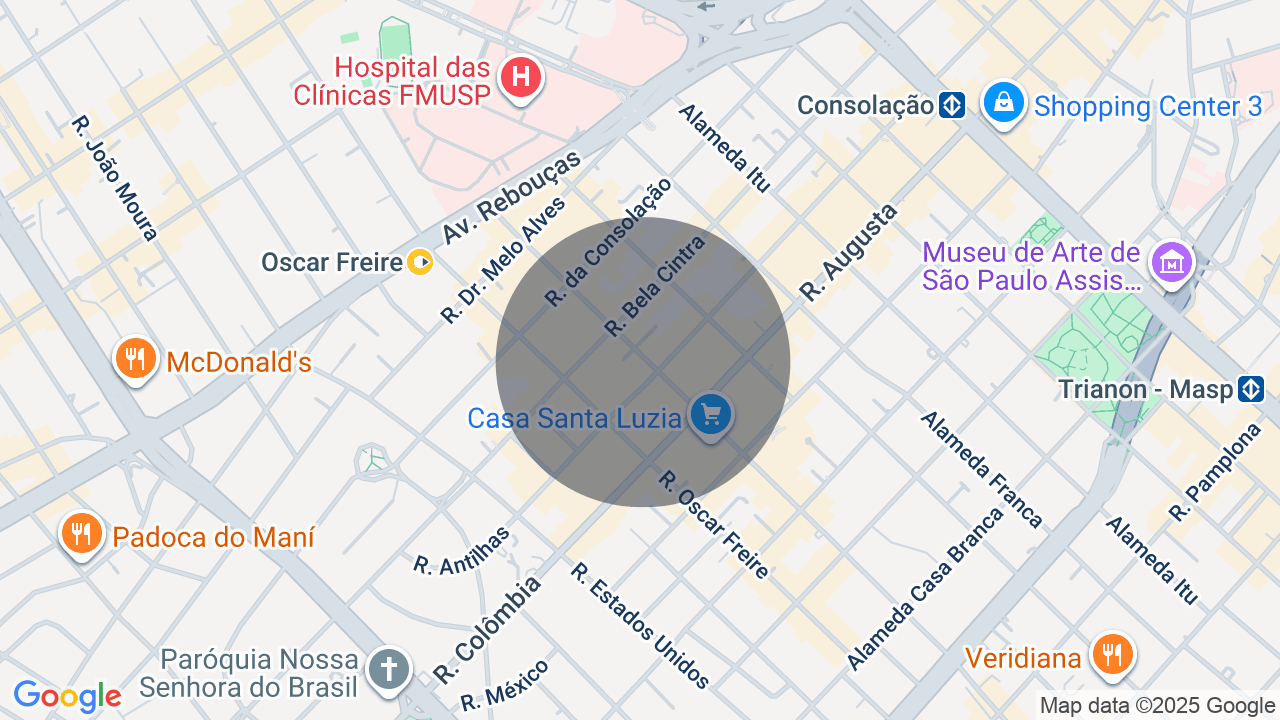 Mapa da localização — Jardim Paulista, São Paulo