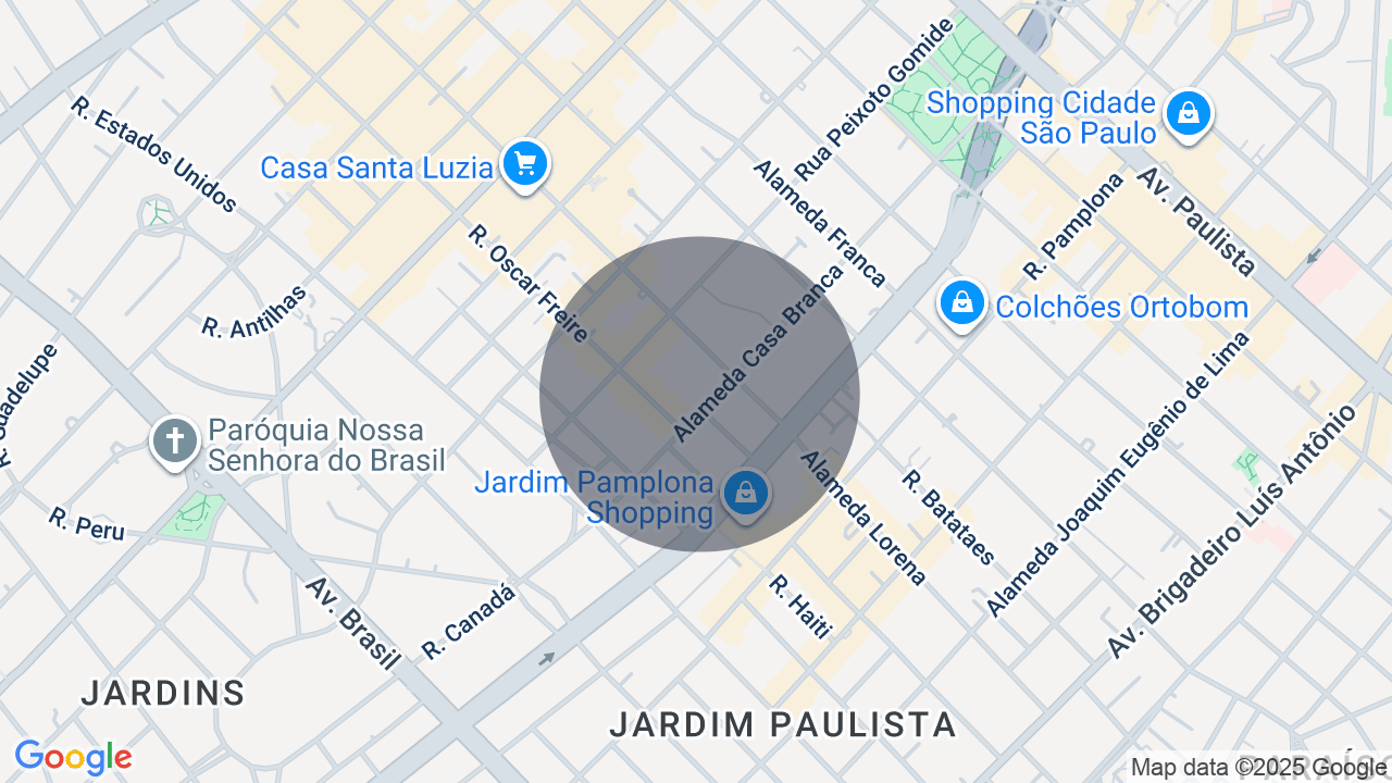 Mapa da localização — Jardim Paulista, São Paulo