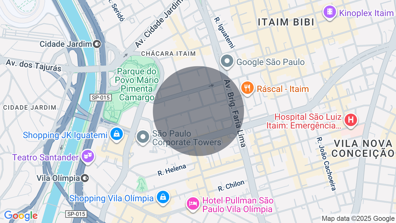 Mapa da localização — Itaim Bibi, São Paulo