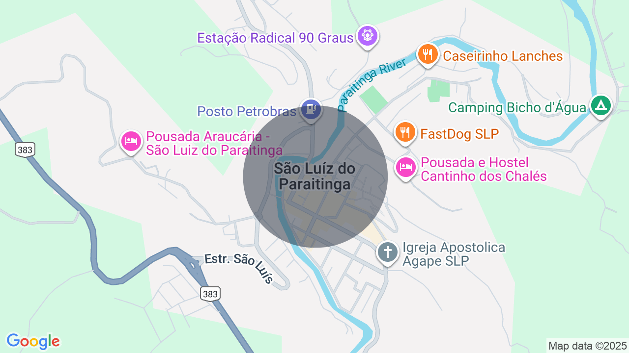 Mapa da localização — Cachoeirinha São Luiz Paraitinga, São Luiz do Paraitinga