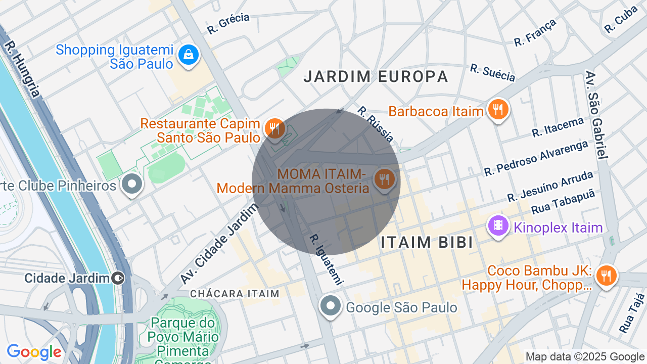 Mapa da localização — Jardim Europa, São Paulo