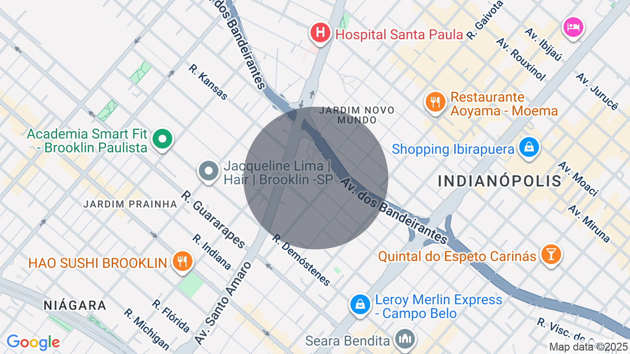 Mapa da localização — Brooklin Novo, São Paulo