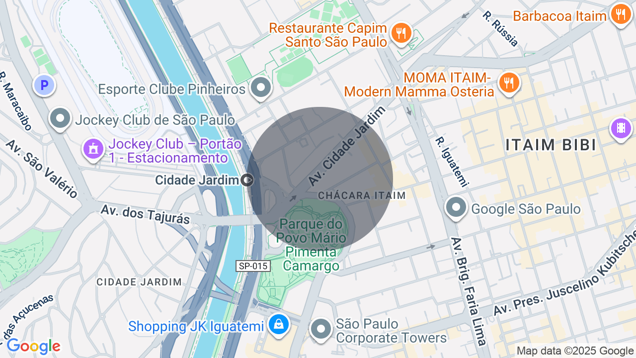 Mapa da localização — Itaim Bibi, São Paulo