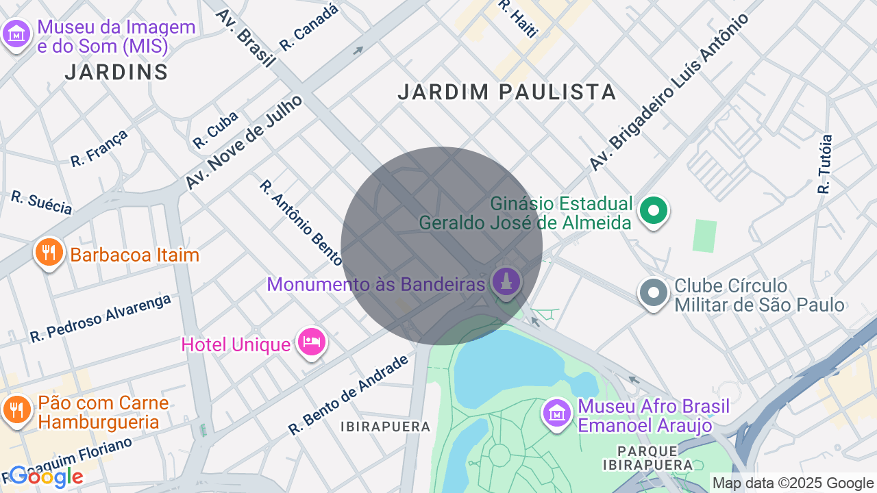 Mapa da localização — Jardim América, São Paulo