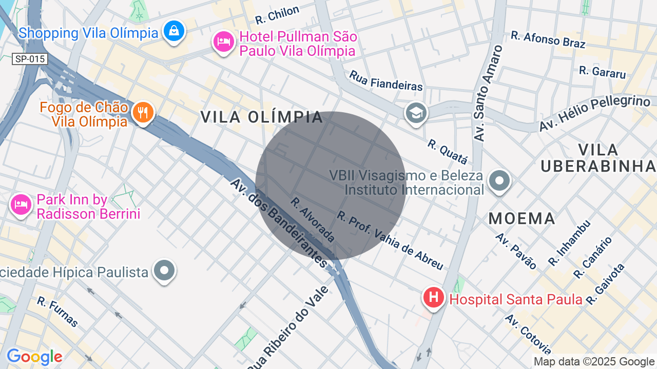 Mapa da localização — Vila Olímpia, São Paulo