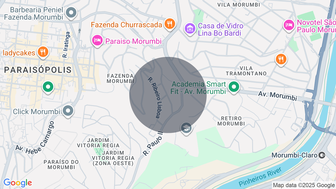 Mapa da localização — Fazenda Morumbi, São Paulo