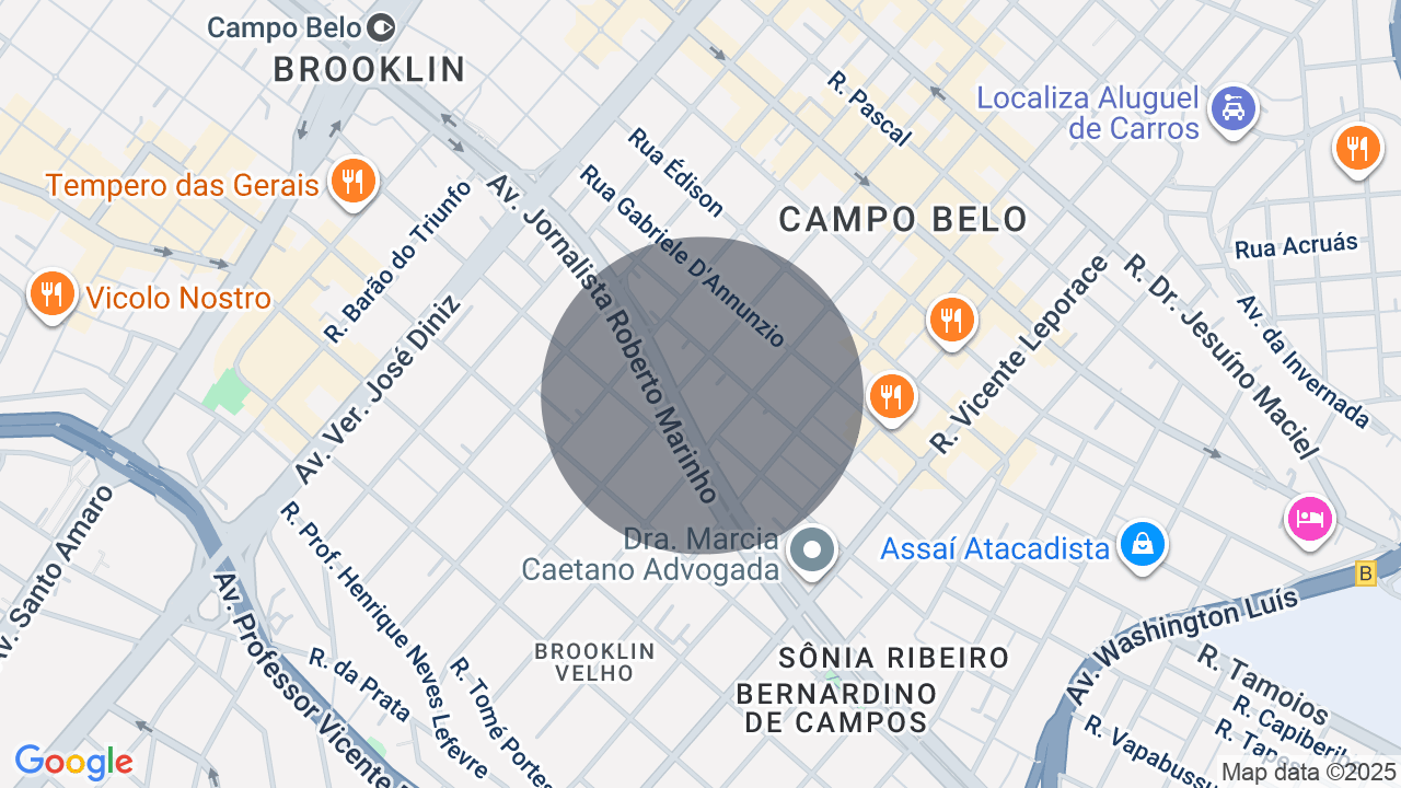 Mapa da localização — Campo Belo, São Paulo