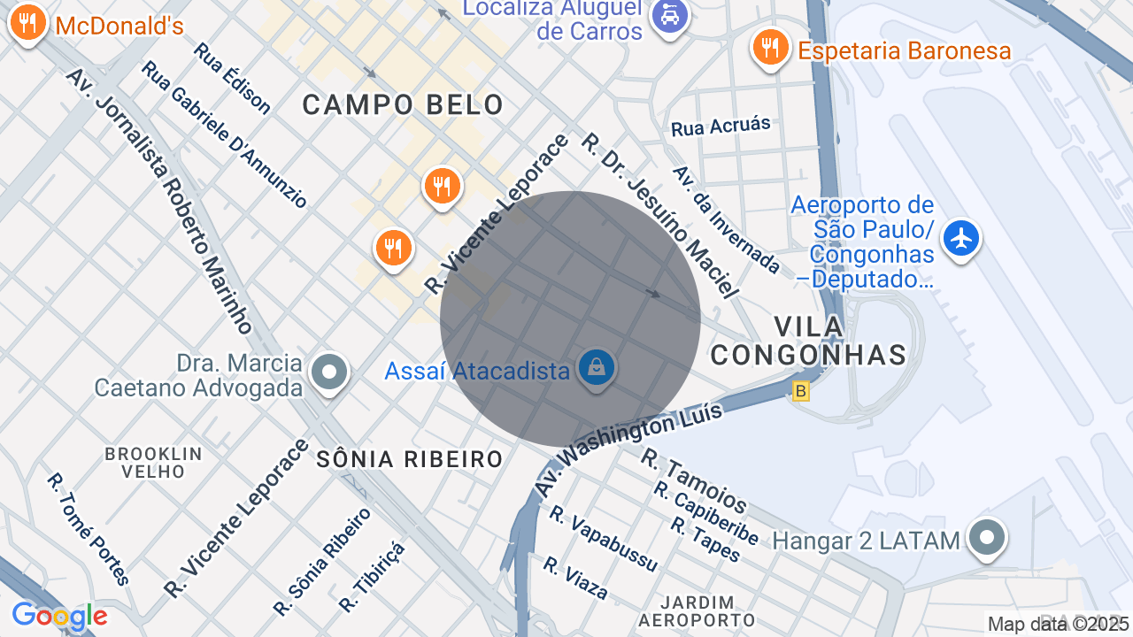 Mapa da localização — Campo Belo, São Paulo