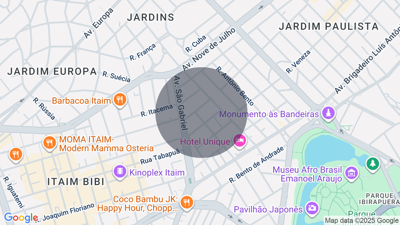 Mapa da localização — Jardim Paulista, São Paulo