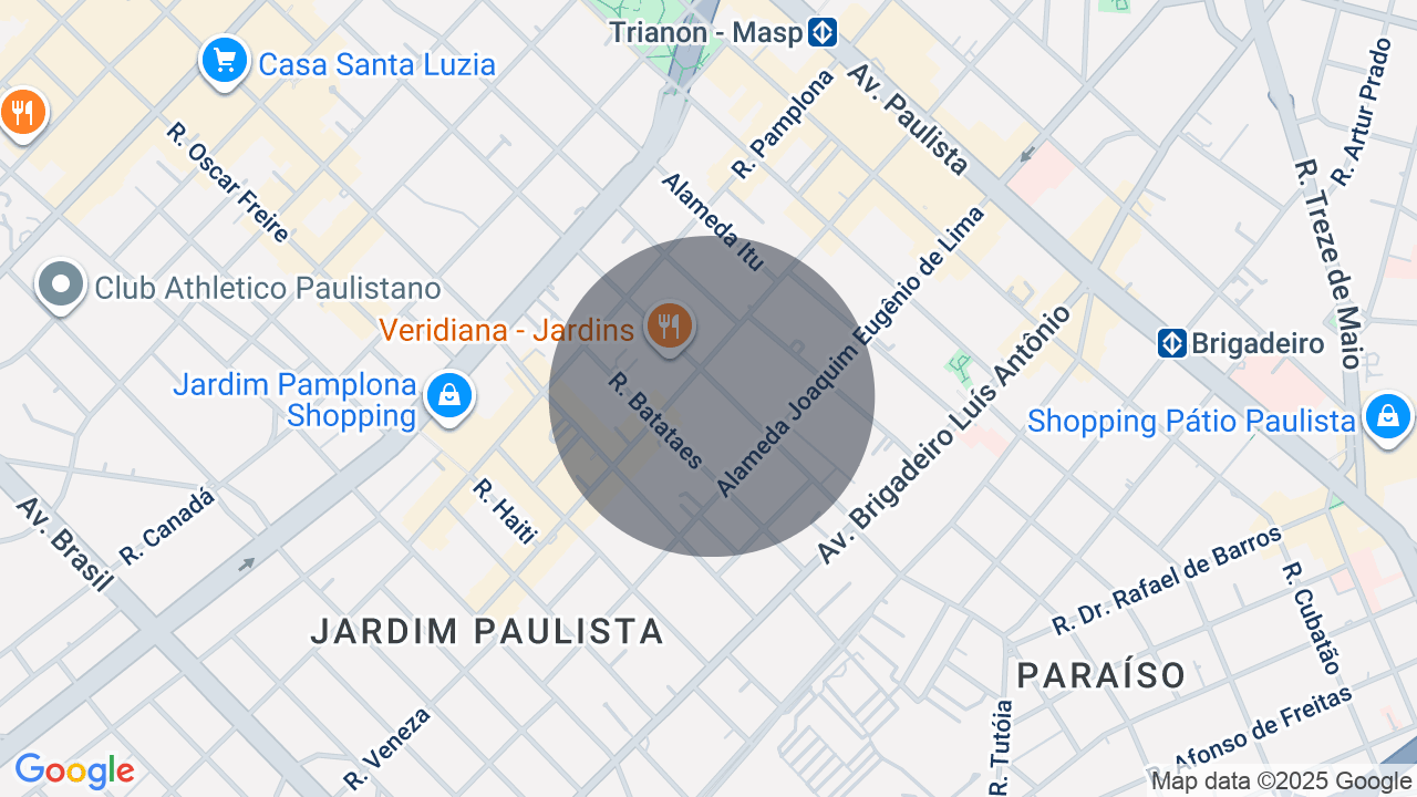 Mapa da localização — Jardim Paulista, São Paulo