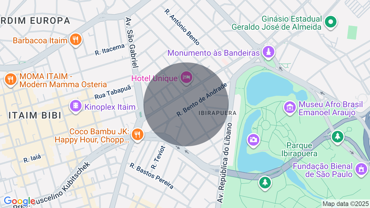Mapa da localização — Jardim Paulista, São Paulo