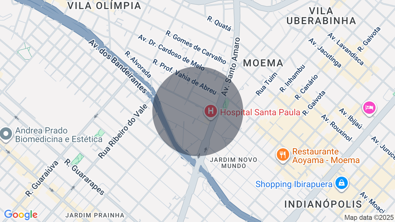 Mapa da localização — Vila Olímpia, São Paulo
