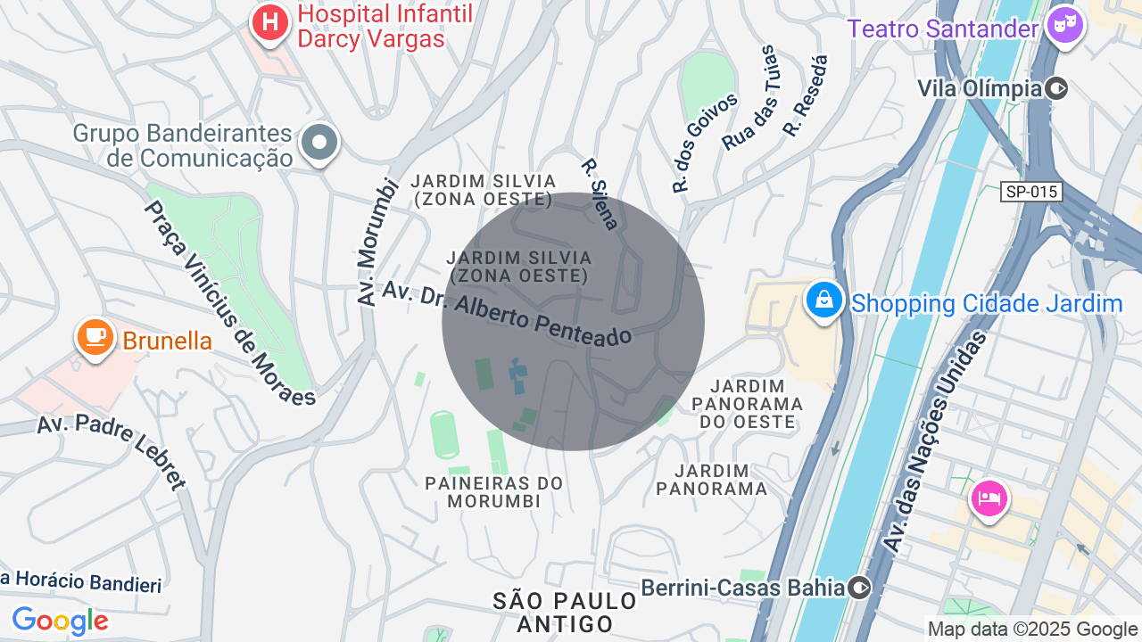 Mapa da localização — Cidade Jardim, São Paulo