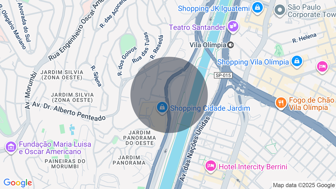 Mapa da localização — Cidade Jardim, São Paulo