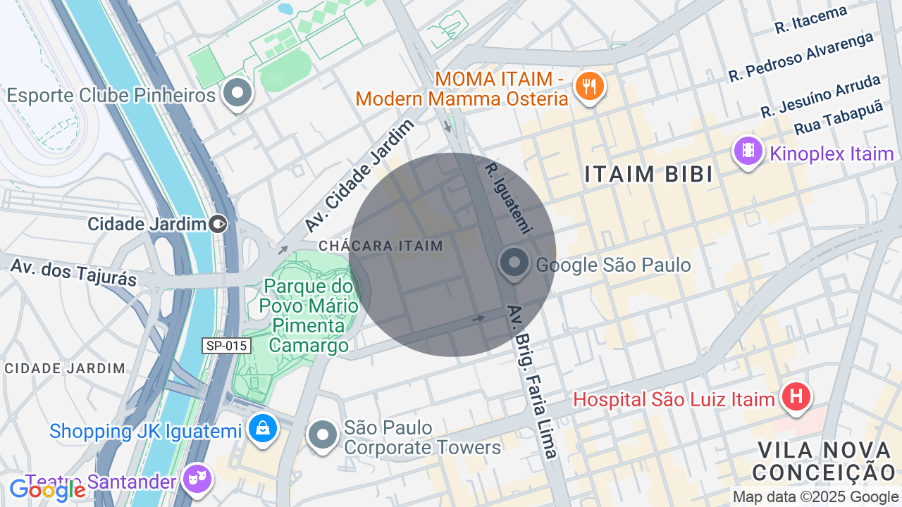 Mapa da localização — Itaim Bibi, São Paulo